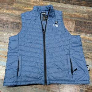 Men's Blue Quilted Vest
